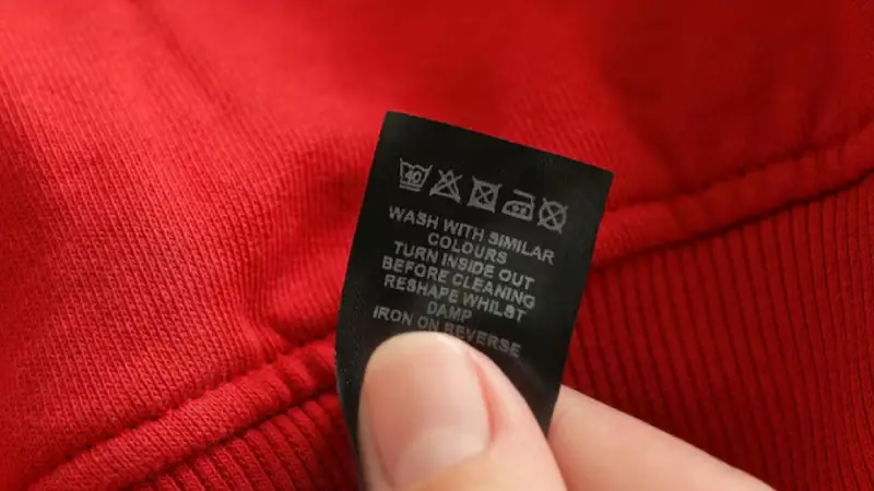 your label on sportswears
